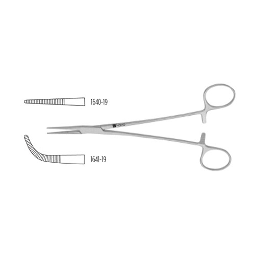 Adson Artery Forceps, Delicate Pattern, 1x2 Teeth, 7 1/8" (18.0 Cm), Curved